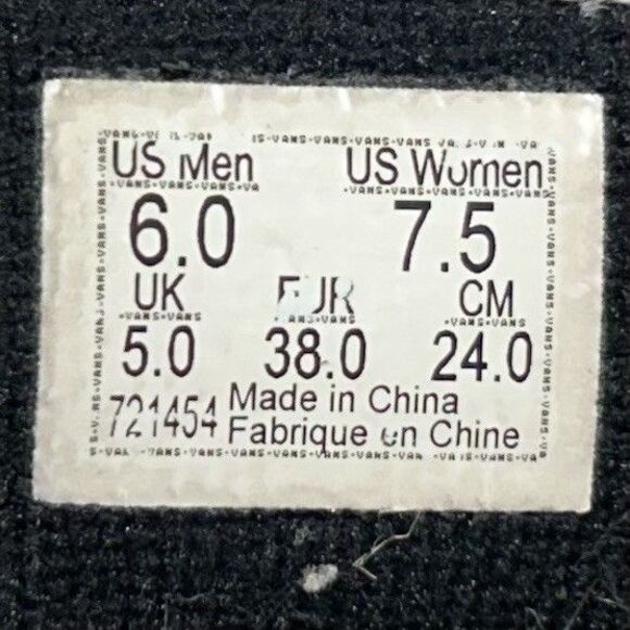 Vans Sk8 Hi Reissue Women's Size 7.5 Blue Canvas Suede Side Zip Skate Shoes Used - Picture 12 of 12